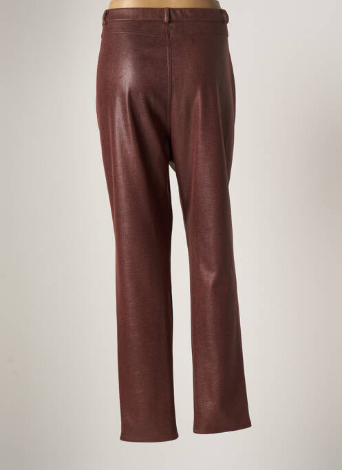 Pantalon droit marron GEVANA pour femme