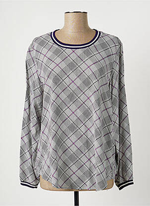 Chemisier coupe fluide manches longues noir OLSEN femme