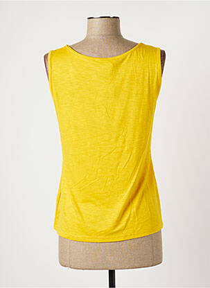 Débardeur stretch sans manche jaune TELMAIL femme