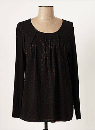 Blouse col rond manches longues noir OLSEN femme