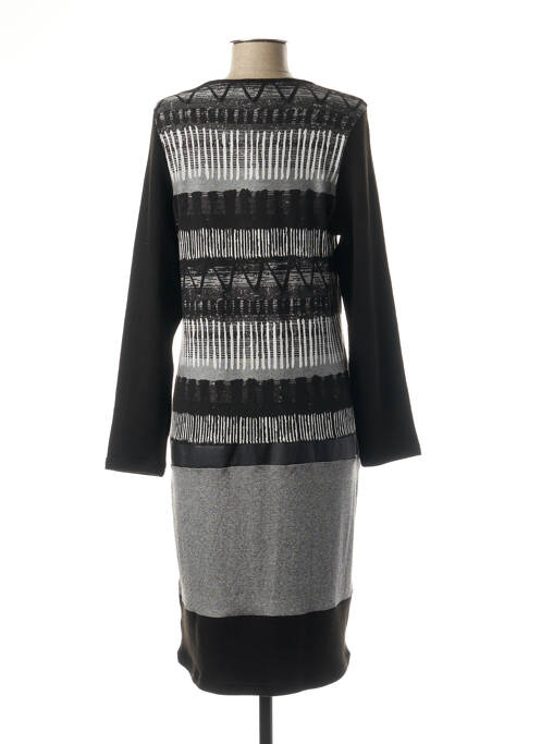 Robe mi-longue noir GRIFFON pour femme