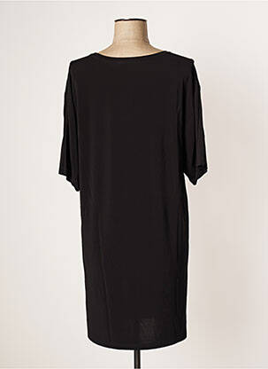 Robe mi-longue coupe fluide manches courtes noir FERAUD femme