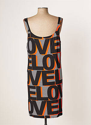 Robe mi-longue imprimé fantaisie sans manche gris ROSCH CREATIVE CULTURE femme