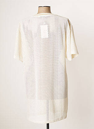 Robe mi-longue manches courtes manches courtes beige FERAUD femme