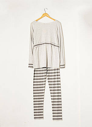Pyjama tissage jersey gris COTTON CLUB femme