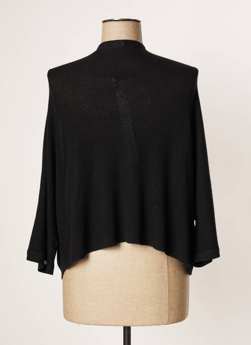 Gilet manches longues noir LUNA DI SETA pour femme