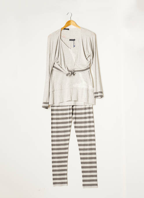 Pyjama gris COTTON CLUB pour femme