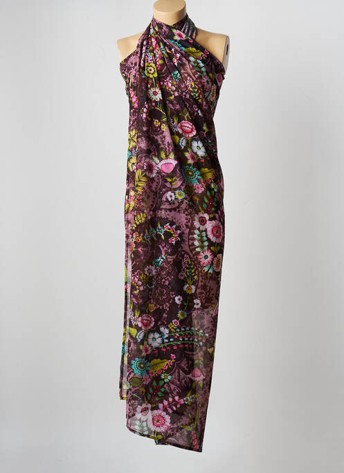 Paréo tissage crêpe marron PAIN DE SUCRE femme
