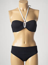Maillot de bain 2 pièces stretch noir TESSY femme