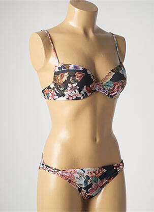 Maillot de bain 2 pièces stretch haut soutien-gorge moulé noir MARYAN MEHLHORN femme