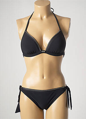 Maillot de bain 2 pièces stretch haut soutien-gorge push-up noir MARYAN MEHLHORN femme