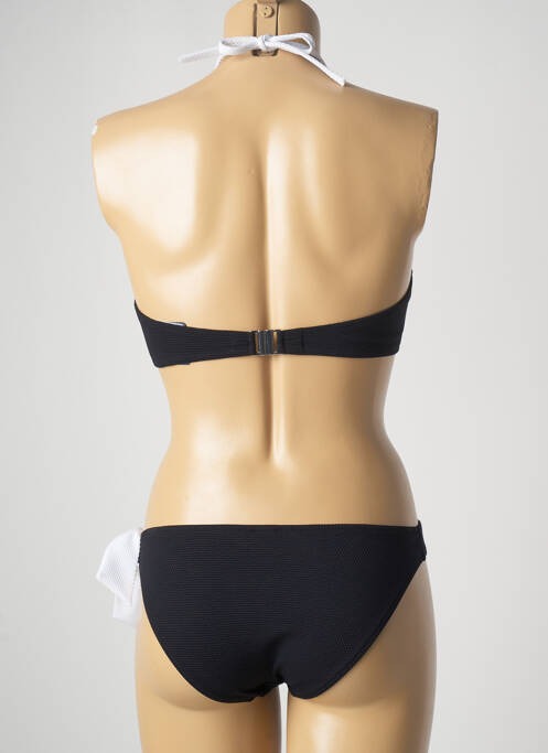 Maillot de bain 2 pièces stretch noir TESSY femme