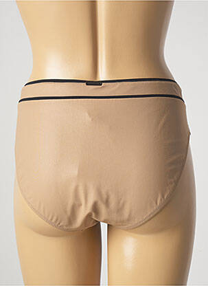 Bas de maillot de bain effet matière satinée culotte beige MARYAN MEHLHORN femme