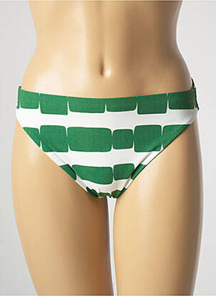 Bas de maillot de bain imprimé fantaisie culotte vert MARYAN MEHLHORN femme