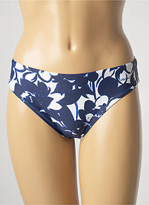 Bas de maillot de bain imprimé fantaisie culotte bleu ROIDAL femme