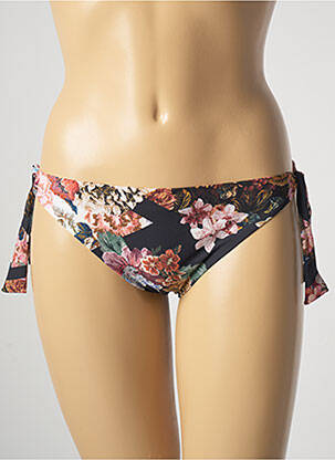 Bas de maillot de bain imprimé fleurs bikini noir MARYAN MEHLHORN femme