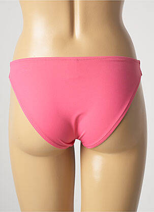 Bas de maillot de bain effet matière satinée culotte rose ROIDAL femme