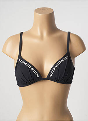 Haut de maillot de bain stretch haut soutien-gorge moulé noir MARYAN MEHLHORN femme