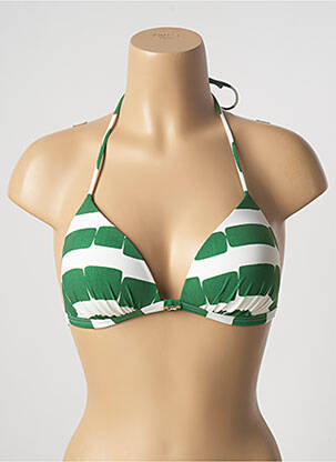 Haut de maillot de bain stretch haut soutien-gorge moulé vert MARYAN MEHLHORN femme