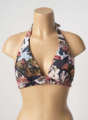 Haut de maillot de bain stretch haut soutien-gorge moulé noir MARYAN MEHLHORN femme