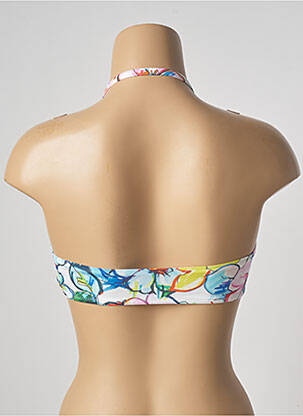 Haut de maillot de bain stretch haut bandeau blanc ROIDAL femme