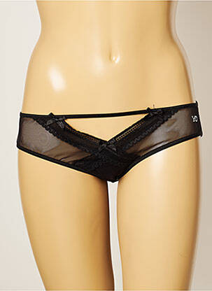 Culotte effet matière satinée noir LUXORY femme