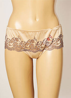 Shorty effet matière satinée beige WACOAL femme