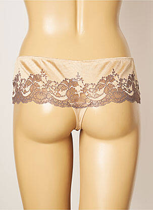 Shorty effet matière satinée beige WACOAL femme