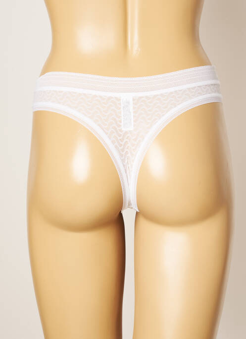 Tanga blanc WACOAL pour femme