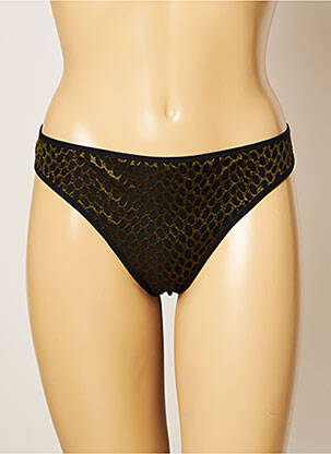 Tanga effet matière satinée vert MARIE JO femme