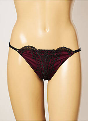 String effet matière satinée rouge AMBRA femme