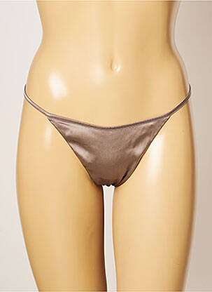 String effet matière satinée gris COTTON CLUB femme