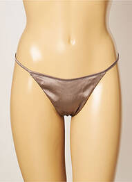 String effet matière satinée gris COTTON CLUB femme