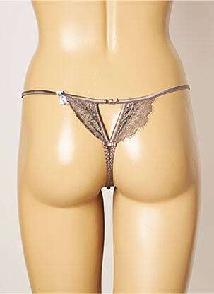 String effet matière satinée gris COTTON CLUB femme