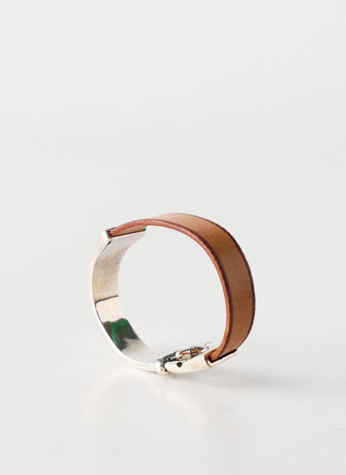 Bracelet matériaux cuir marron N°3 femme