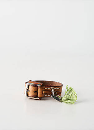Bracelet matériaux cuir marron N°3 femme