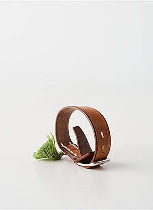 Bracelet matériaux cuir marron N°3 femme