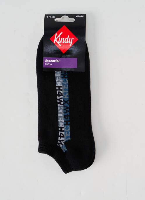 Chaussettes noir KINDY pour homme