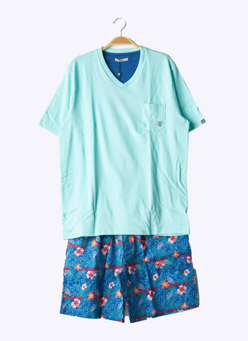 Pyjashort bleu MARINER pour homme