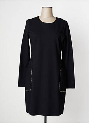 Robe mi-longue manches longues manches longues noir KOCCA femme