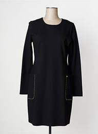 Robe mi-longue manches longues manches longues noir KOCCA femme