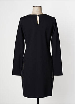 Robe mi-longue manches longues manches longues noir KOCCA femme