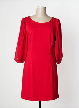 Robe courte manches 3/4 manches 3/4 rouge KOCCA femme