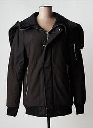 Blouson capuche noir ELEVEN PARIS homme
