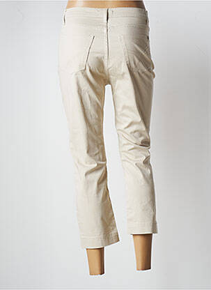 Pantalon 7/8 taille haute taille haute beige IMPAQT femme