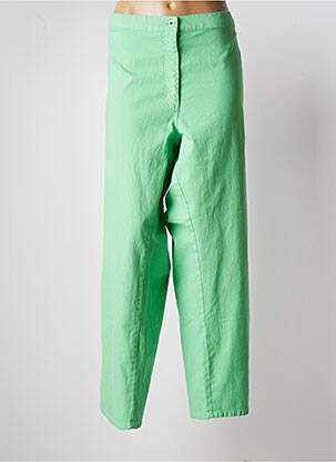 Pantalon droit stretch taille haute vert RICHY femme