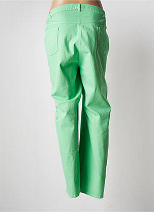 Pantalon droit stretch taille haute vert RICHY femme