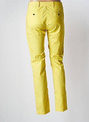 Pantalon chino tissage popeline taille normale jaune BELLEROSE femme