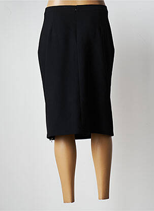 Jupe mi-longue taille à pinces noir TRICOT CHIC femme