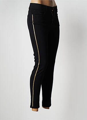 Pantalon 7/8 stretch taille normale noir MISSIMINI femme